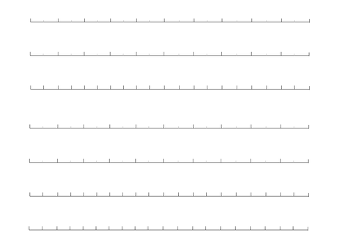 Blank Numberlines