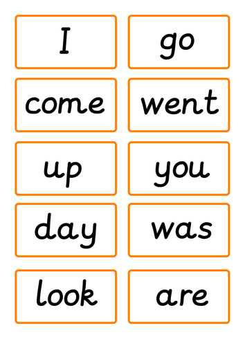 High Frequency Word Resources