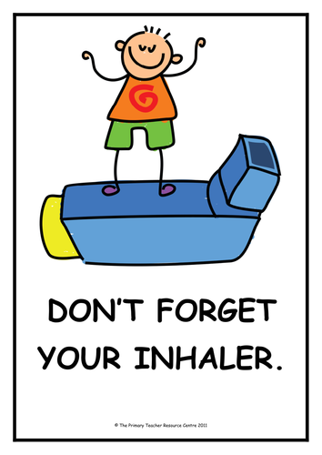 educational poster of inhalers