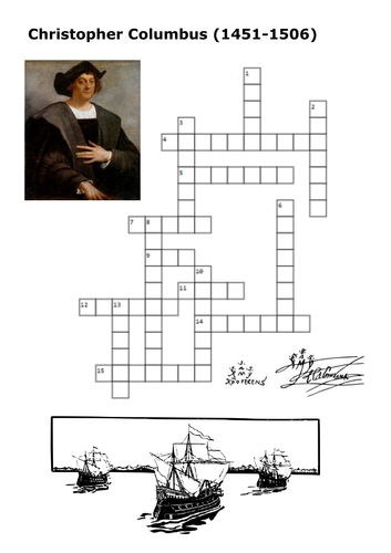 Christopher Columbus Crossword