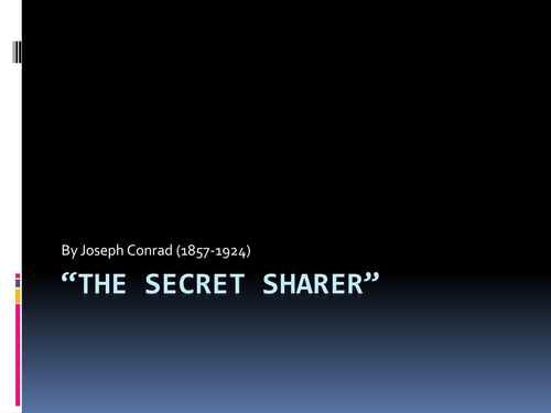 Literary Analysis for Joseph Conrad's "The Secret Sharer"