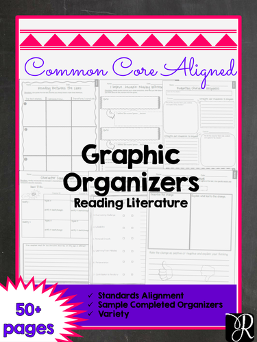 Common Core Aligned Reading Literature Graphic Organizers