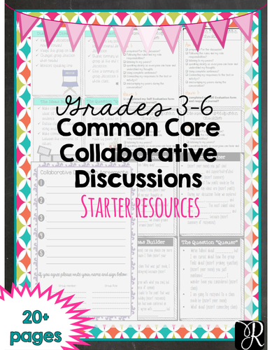 Common Core Aligned Collaborative Discussions (Grades 3-6)