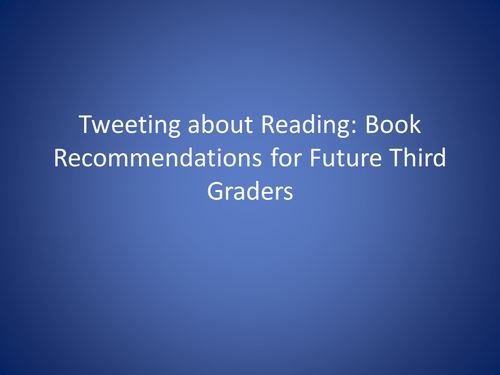 Book Tweets for Recommendations/Summarizing