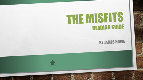 Reading Guide: THE MISFITS by James Howe