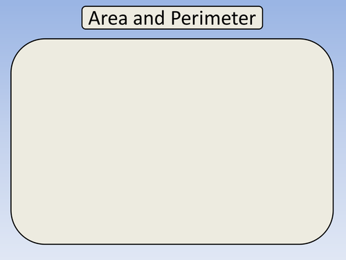 Area and Perimeter Project