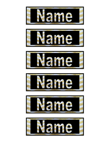 Editable drawer labels- glitter