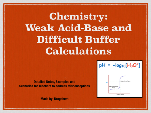 Chemistry: weak acid-base and difficult buffer calculations-1