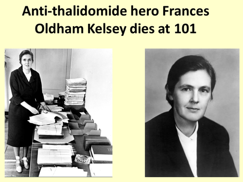 Anti-thalidomide hero Frances Oldham Kelsey dies at 101
