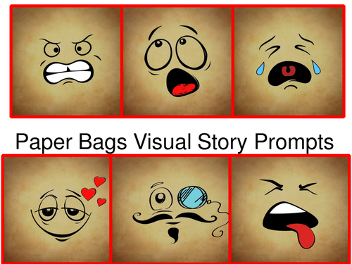 Paper Bags Visual Story Prompts