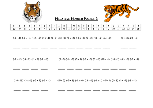 negative-number-activity-puzzles-teaching-resources