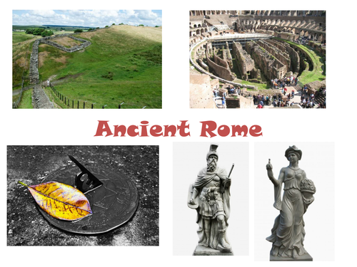 30 Ancient Rome Photos and Drawings of Buildings, Statues and Artefacts PowerPoint Presentation.