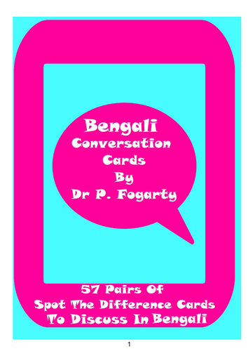 Bengali Read, Write And Play Cards