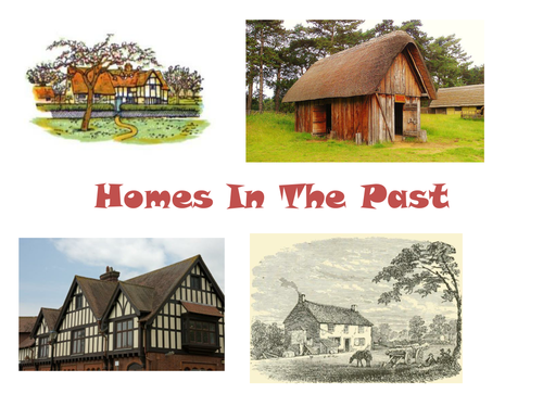 30 Photos And Line Drawings Of Homes In The Past 