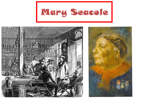 7 photos and  3 pages of useful resources about Mary Seacole.