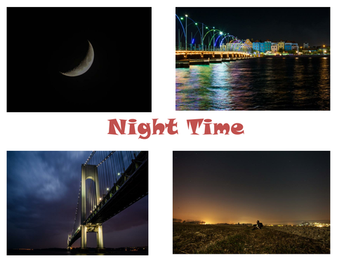 30 Night Time Photos PowerPoint Presentation. (These would also make an excellent display).