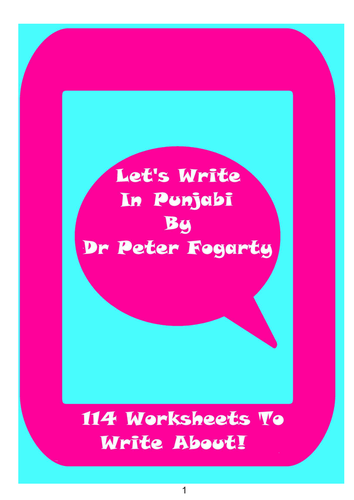 114 punjabi writing worksheets for writing practice teaching resources