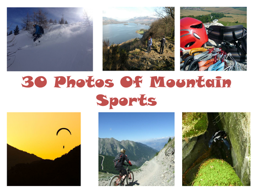 30 Mountain Sports Photos PowerPoint Activties