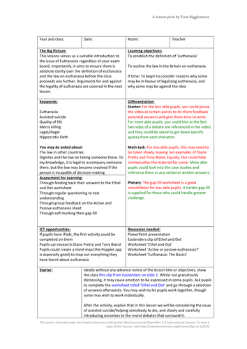 Introduction to Euthanasia