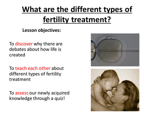 Different types of fertility treatment