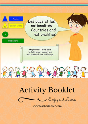 French countries / nationalities Lesson + activities (NO Prep)/ les pays / nationalités français
