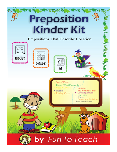 prepositions kindergarten 1st grade teaching resources