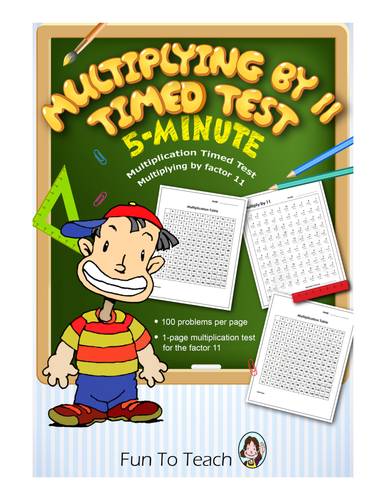 Multiplication Timed Test - Multiplying by 11