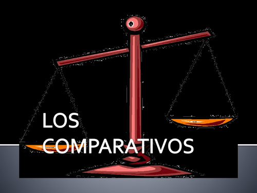 Powerpoint: Making Comparisons in Spanish (Comparativos) 