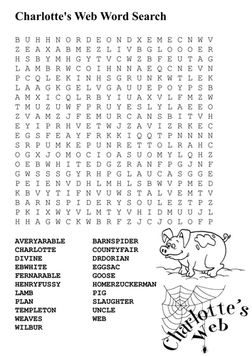 Charlottes Web Word Search