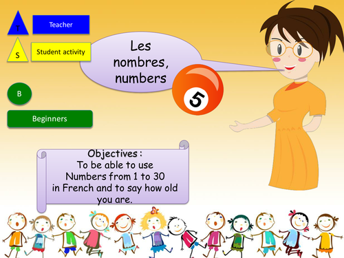 Numbers 1 to 30 in french / Les nombres 1 à 30 en français | Teaching ...