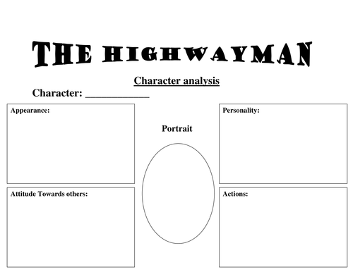 The Highwayman - Teaching Resources - Y4-6