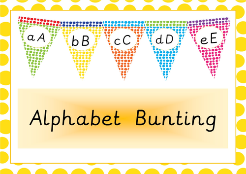 Classroom Display Decoration Alphabet Bunting