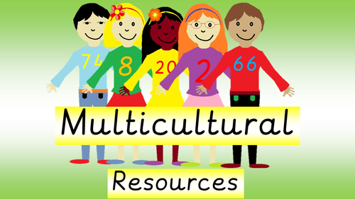 Classroom Display Flashcards Multicultural 