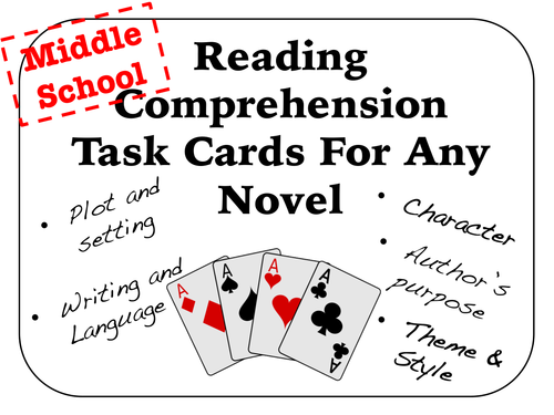 reading-comprehension-task-cards-for-any-novel-teaching-resources