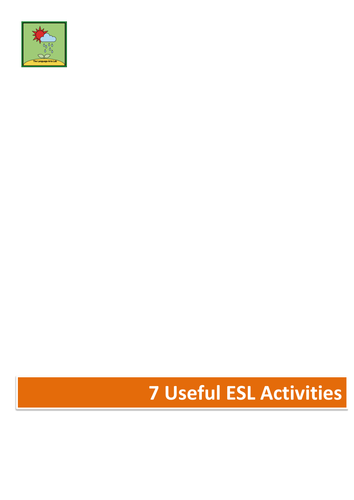 7 Useful ESL Activities