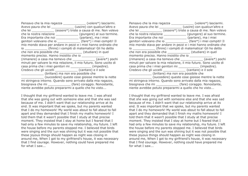 Imperfect subjunctive (Italian)