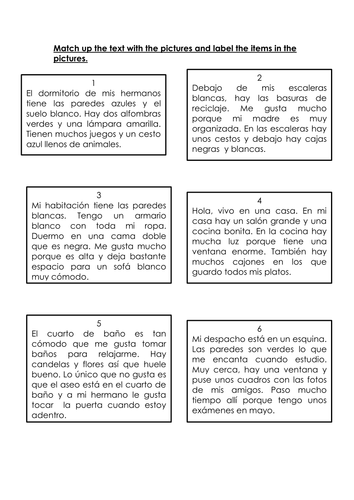 La casa GCSE writing exemplar 