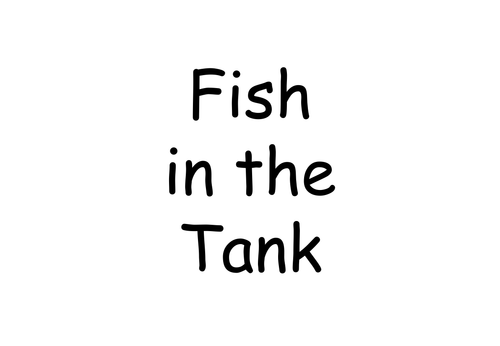 Behaviour Printable: Blank Fish Tank