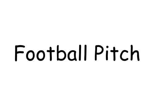 Behaviour Printable: Blank Football/ Soccer Pitch