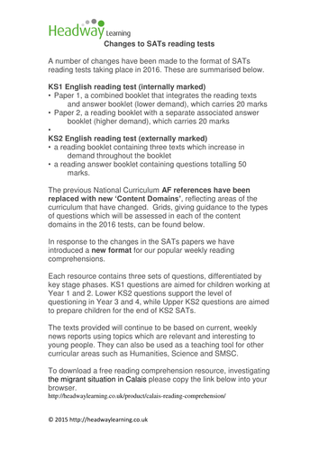 Reading Comprehension Grids