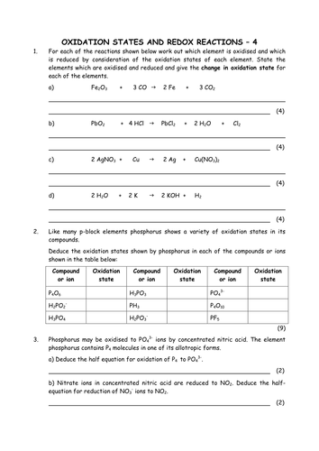 Chemistry: Reduction and oxidation