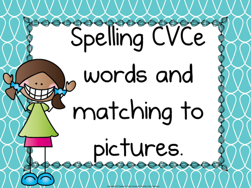 Reading and spelling CVCe words