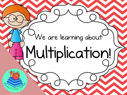 Multiplication printables