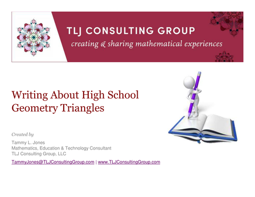 Writing About HS Geometry Triangles 