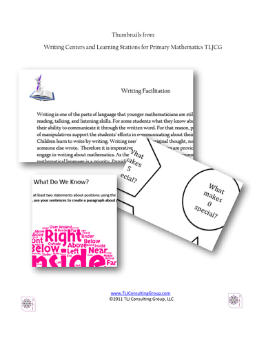 Writing Centers and Learning Stations for Primary Mathematics