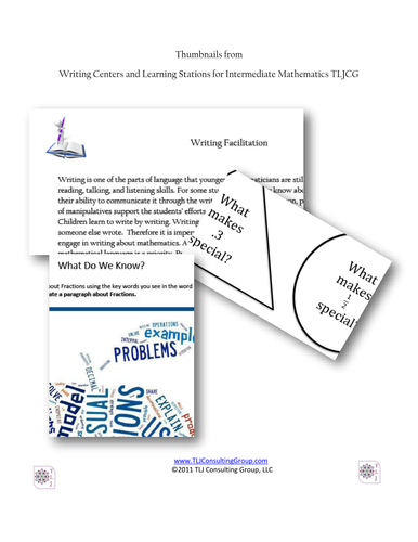 Writing Centers and Learning Stations for Intermediate Mathematics