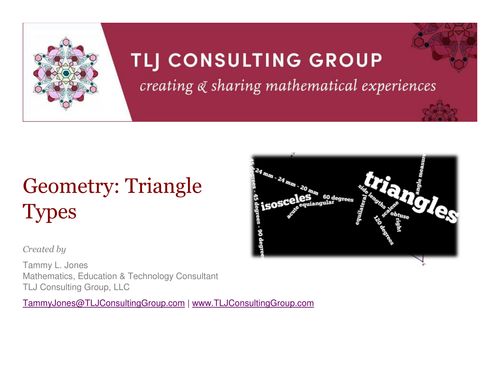 Geometry Triangle Types 