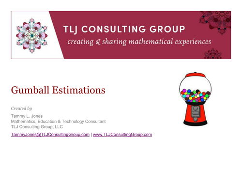 Gumball Estimations Packet