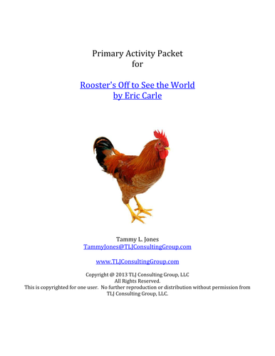 Roosters Primary Activity Packet 