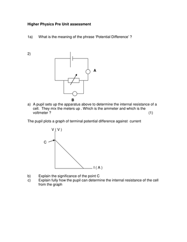 Higher Physics Electricity Electronics resources x9